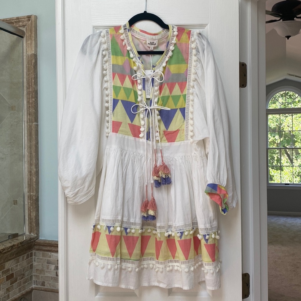 Palace Nationals Dress with Pom Pom Trim NWT